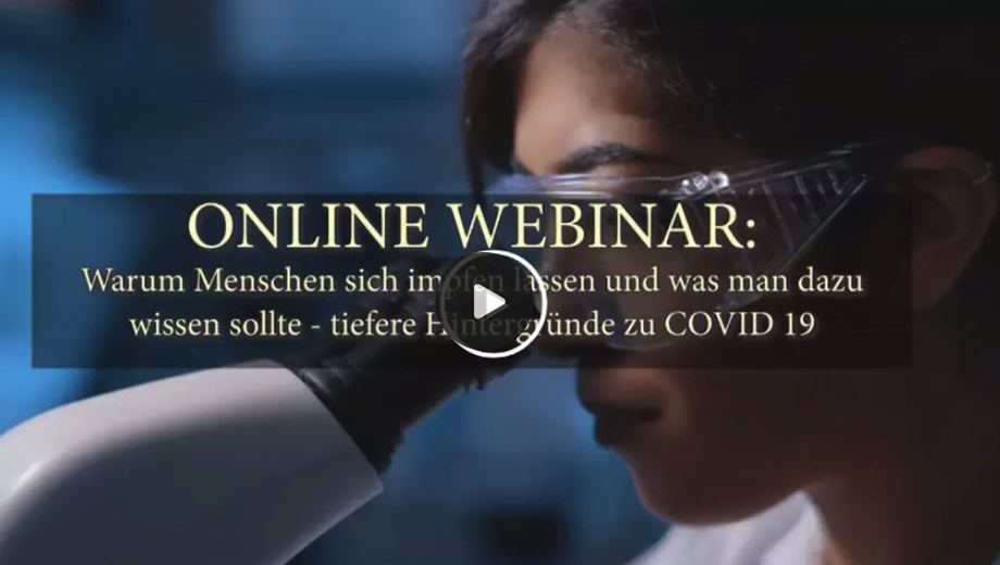 COVID-19 – Webinar mit Dieter Broers und Dr. Heidi Wichmann