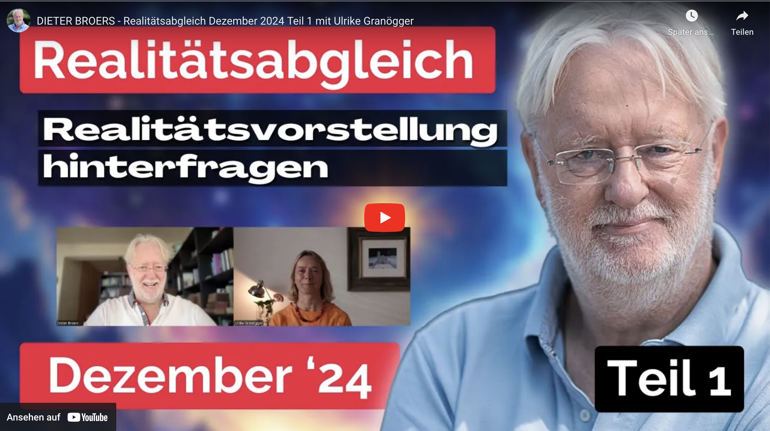 Realitätsabgleich Dezember 2024, Teil 1 mit Ulrike Granögger