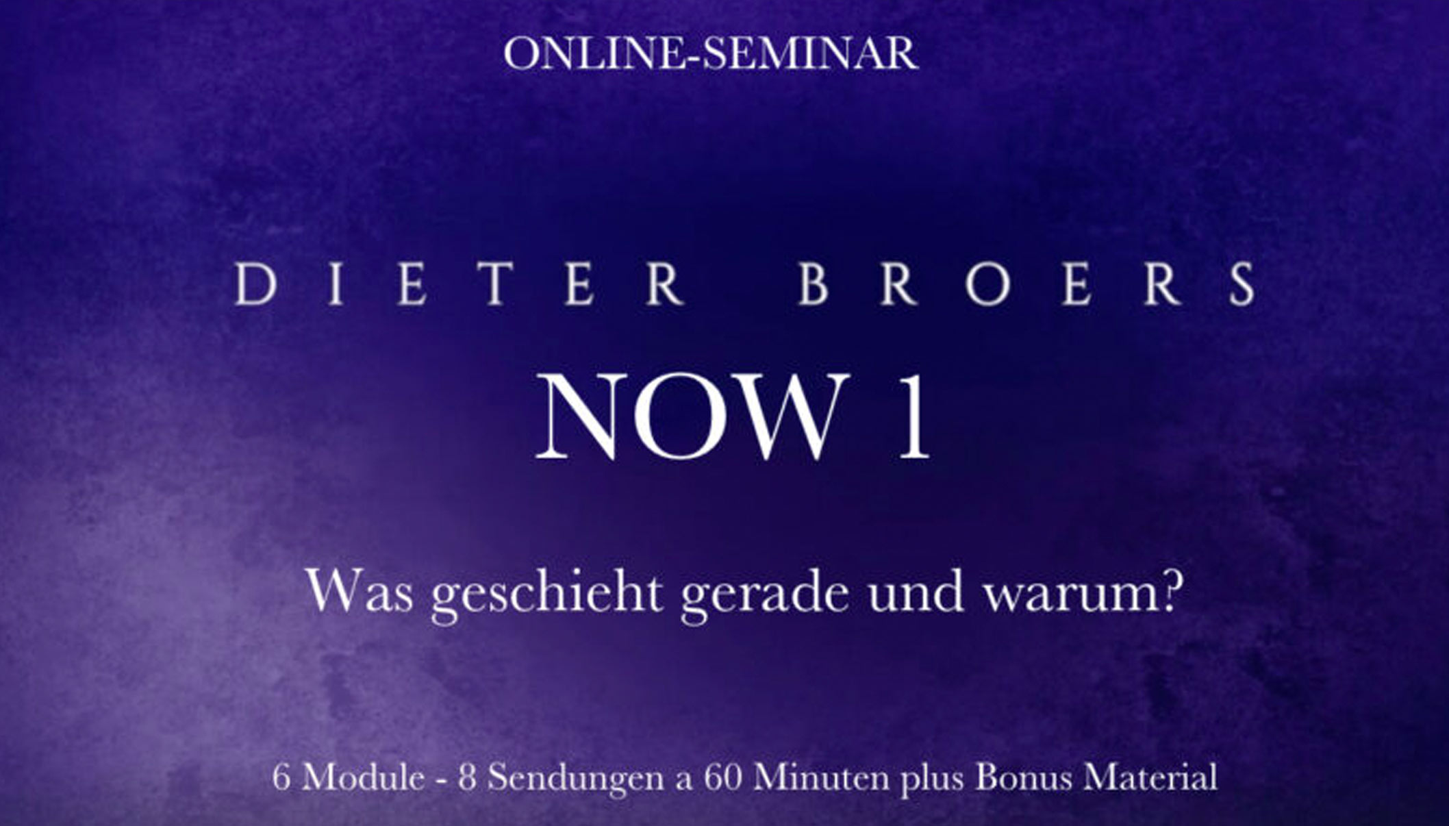 NOW1 – Transformation der Menschheit